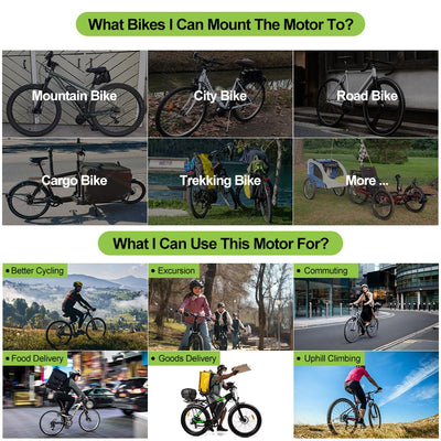 BAFANG 48V 500W Mittelmotor – BBS02B Mittelmotor-Kit mit optionalem Akku und LCD-Display für 68-73 mm Tretlager, 8fun BBS02 G340 Elektrofahrrad-Umrüstkit, DIY E-Bike-Kit mit CAN-Protokoll