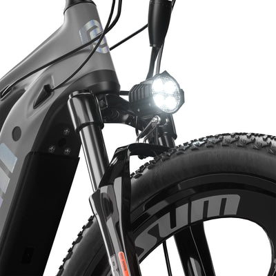 cysum Speedy Elektrisches Mountainbike für Erwachsene, Lithium-Akku 48 V, 672 Wh, Reichweite 100 km, Drehmoment 75 Nm, 25 km/h, hydraulische Scheibenbremse (29 Zoll)