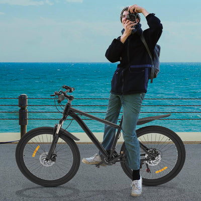 Wiyuer 26 Zoll Mountainbike Fahrrad Einstellbare Sattelhöhe Scheibenbremse Herren-Fahrrad 21-Gang Faster BBO mit Beleuchtung Über 12 Jahre Jahre Tragfähigkeit 100KG Max.