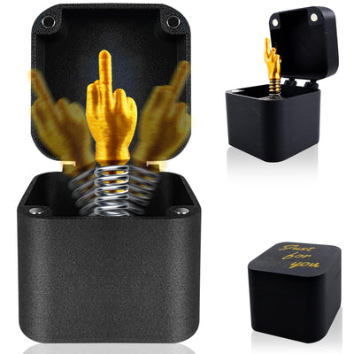 Mittelfinger in Einer Box,Mittelfinger in Der Box Surprise Gift Box,Mittelfinger Prank Geschenk,Lustiger Streich,Nervige Geschenkbox Mittelfinger,Weihnachtsdekoration Neuartige Prank Gifts