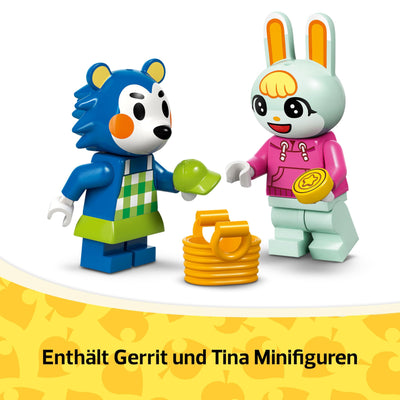 LEGO Animal Crossing Die Schneiderei der Schneiderschwestern, Bauset für kreative Rollenspiele, Geschenk für Mädchen, Jungen und Fans des Videospiels ab 6 Jahren, Abenteuer Spielset 77055