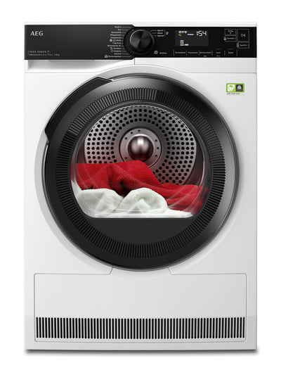 AEG WiFi Wärmepumpentrockner - Serie 9000 AbsoluteCare Plus-Daunentrocknung - 3D Scan-Restfeuchteermittlung - Sprachsteuerung - Energiesparend - Trommelbeleuchtung - 8 kg - A+++ - TR9W75780