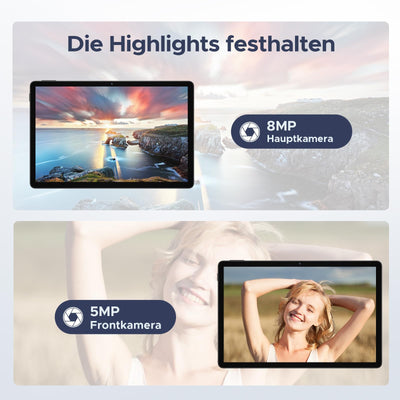 DOOGEE Tab A9 Pro Android 15 Tablet 10 Zoll 20GB RAM + 128GB ROM(2TB TF) Unisoc T310 6580mAh 8MP + 5MP Tablet mit Tastatur, Stift, Maus, Hülle, Schutzfolie/Face ID/ 5G WiFi/ 3,5mm Kopfhörerbuchse