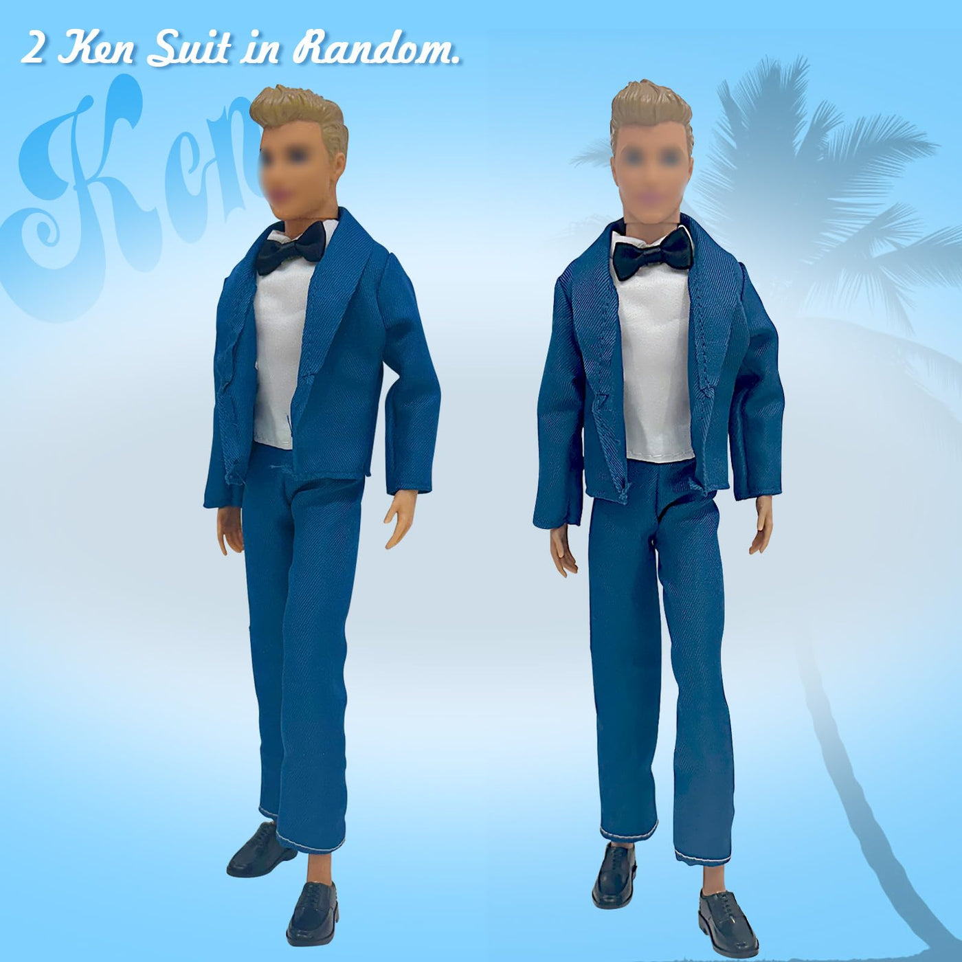 12 Kleidung und Zubehör Kompatibel mit Ken = 2 Sets Anzug + 2 Kurze Ärmel + 2 Shorts + 2 Badehose + 4 Schuhe, für 12 Zoll Jungen Puppen in Zufallsauswahl