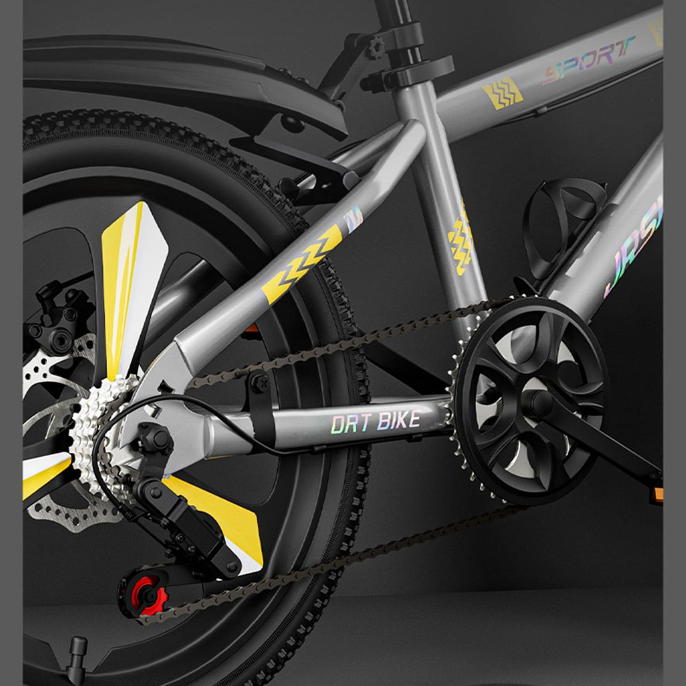 Mountainbike 24 Zoll 7 Gang Doppelscheibenbremse Carbonstahlrahmen Geeignet für Jungen und Mädchen Mit Einer Körpergröße Von 130 bis 175 cm A,22 inches