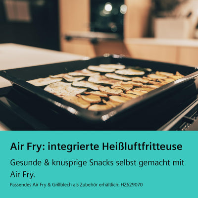 Siemens HB774G1B1, iQ700 Smarter Einbau-Backofen, 60 x 60 cm, Made in Germany, Schwarz, activeClean Pyrolyse & humidClean Hydrolyse, Air Fry, Automatikprogramme, Farbiger Touchscreen