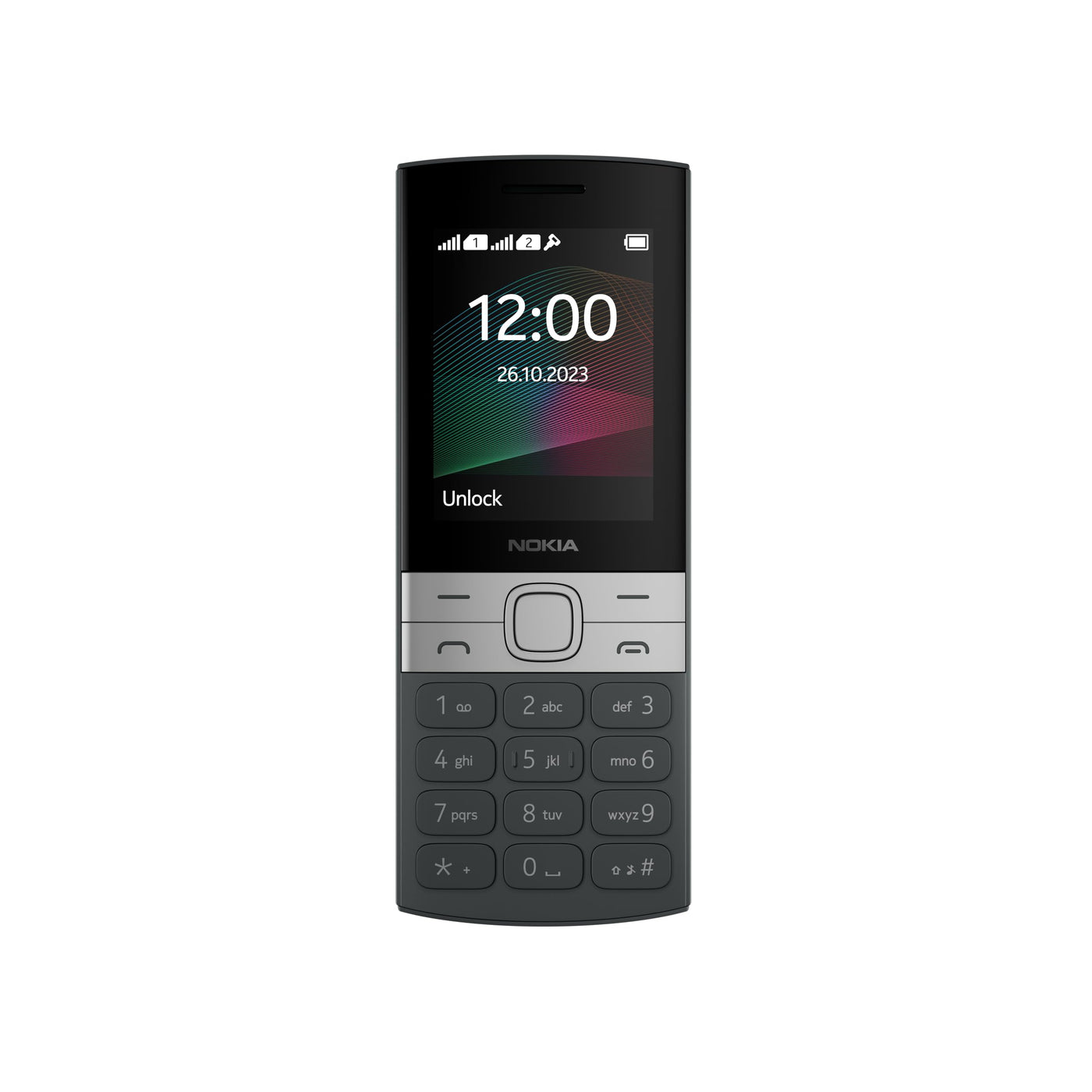Nokia 150 Feature Phone mit UKW-Radio, Kamera mit Blitz, leistungsstarkem Akku, 20 Stunden Gesprächszeit und 30 Tagen Bereitschaftsmodus - Black