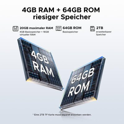 DOOGEE Tab A9+ Android 15 Tablet 11 Zoll, T7200 Octa Core 8580mAh, 20GB RAM+64GB ROM(TF 2TB), 90Hz, 13MP + 5MP Gaming Tablets mit Tastatur, Stift, Maus, Hülle, WiFi 5/WidevineL1/Face ID/OTG, Schwarz