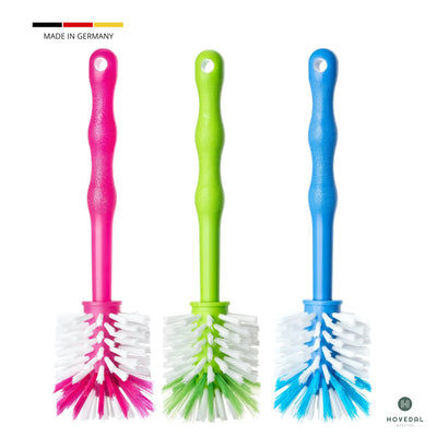 3er Pack Spülbürste für Mixbehälter, Reinigungsbürste perfekt geeignet zum Reinigen von Küchenmaschinen mit Mixbehältern, Standmixer, u.v.m. Zubehör Bürste (1x Blau/ 1x Grün/ 1x Pink)