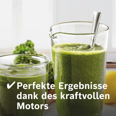 Bosch Standmixer VitaBoost MMBH6P6BDE, 6-Klingen-Edelstahlmesser, 2,5l Tritan-Mixbehälter, Stopfer, 6 Automatikprogramme, Rezeptbuch, BPA-frei, einfache Reinigung, 45,000 U/min, 1600 W, schwarz