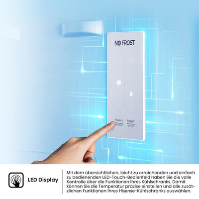 Hisense RB327N4AD2 Kühl-Gefrierkombination/ NoFrostPlus/ Multiflow 360°/ HolidayMode/ FreshZone/ 182,4 cm/ Kühlteil 171 l/ Gefrierteil 85 l/ 41 dB/ 287 kWh/ Jahr/ Edelstahl-Look
