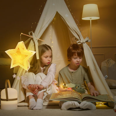 4 Stück Laternen Bastelsets Kinder, Sterne Kreativset Papierlaternen Bastelset, Sterne Laternen zum Basteln Papierlaternen Kreativset für Jungen Mädchen Geschenk Sankt Martin Laternenumzug Weihnachten