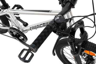 FabricBike Terra - Alu Mountainbike Jugendfahrrad 20 Zoll ab 6, 7 und 8 Jahre, 7-Gang-Schaltung, Scheibenbremse, Federgabel, Kinder Fahrrad (Polished)