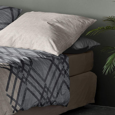 Irisette Edel-Feinbiber Bettwäsche Koala grau 8529 1 Bettbezug 135 x 200 cm + 1 Kissenbezug 80 x 80 cm