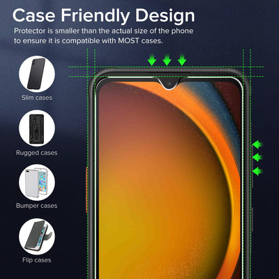 ivoler 3 Stück Schutzglas Schutzfolie für Samsung Galaxy Xcover 7 / Samsung Galaxy Xcover 6 Pro, 9H Härte Schutz Glas, HD Klar Displayschutzfolie, Anti-Kratz Folie, Anti-Bläschen