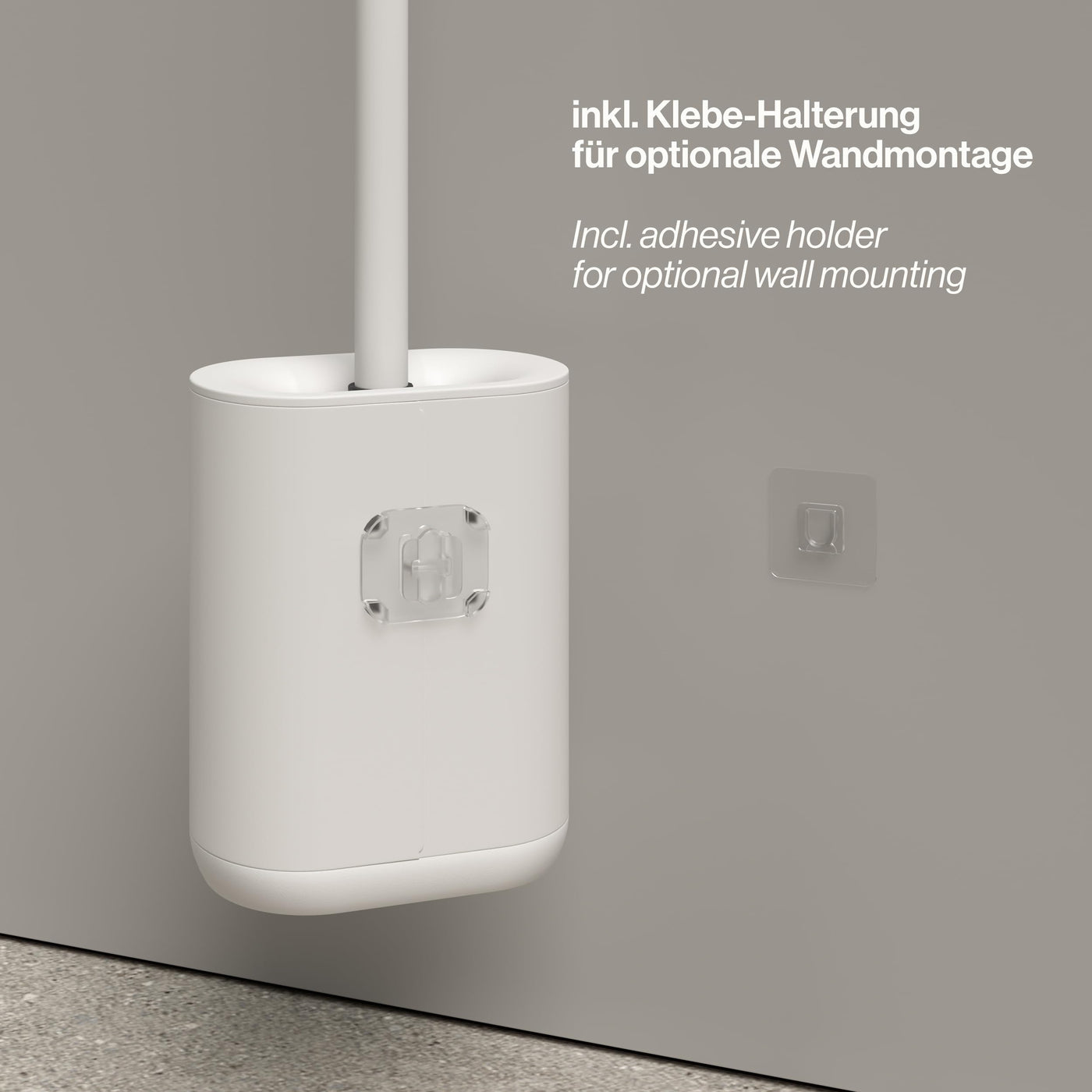 stardis Pure WC Bürste Toilettenbürste matt Silikon Klobürste kompakt antibakteriell Bürstengarnitur beige