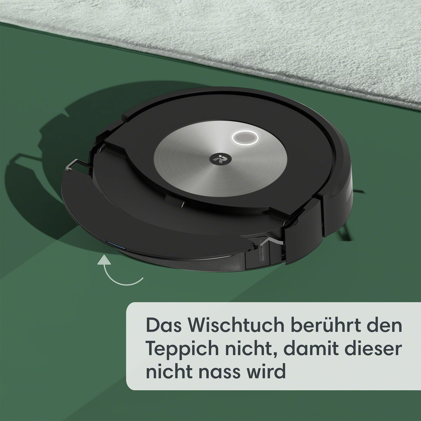 iRobot Roomba Combo j7+ (c7556) Saug- und Wischroboter mit autom. Absaugstation. Objekterkennung/-vermeidung, Kartierung, 4-Stufen-Reinigung, Raum-/ Bereichsreinigung, Sprachassistent, Farbe: Navy