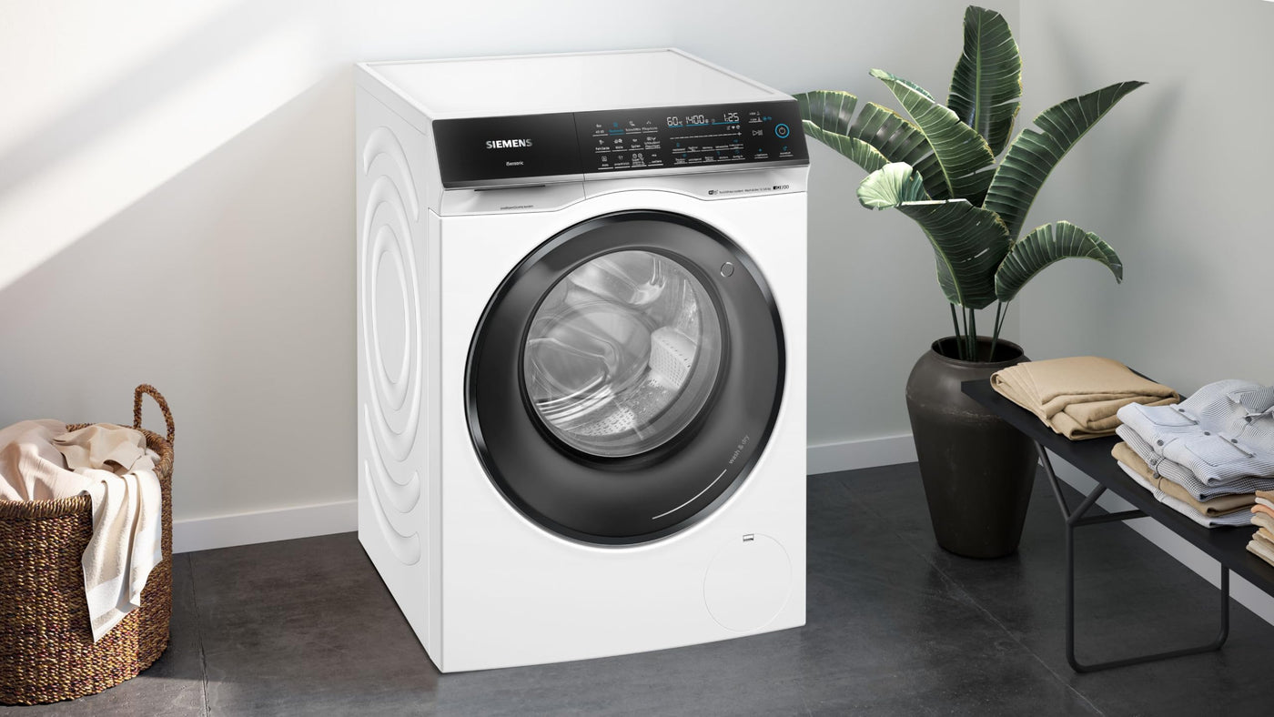 Siemens WN54C2A40, iQ700 Smarter Waschtrockner 10,5-6 kg, i-Dos - automatische Dosierung, smartFinish - reduziert Falten mit Dampf, aquaStop, autoDry-Technologie, varioSpeed Beschleunigung