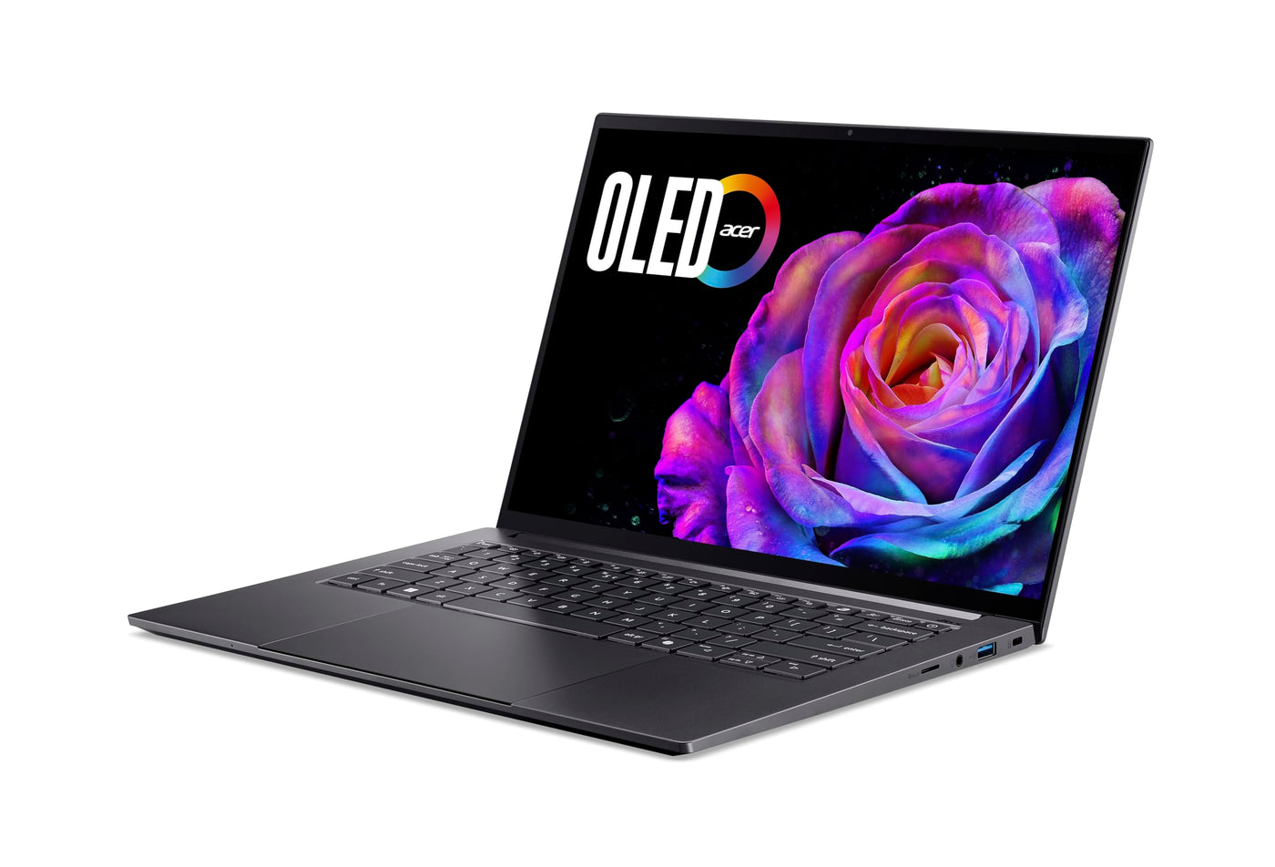 Acer Swift X 14 AI OLED (SFX14-61G-R50J) KI Laptop, Copilot+ PC, 14" WQ2.8K OLED 120Hz Touch-Display, AMD Ryzen Al 7 350, 32GB RAM, 1TB SSD, NVIDIA GeForce RTX 5060, Windows 11, QWERTZ Layout