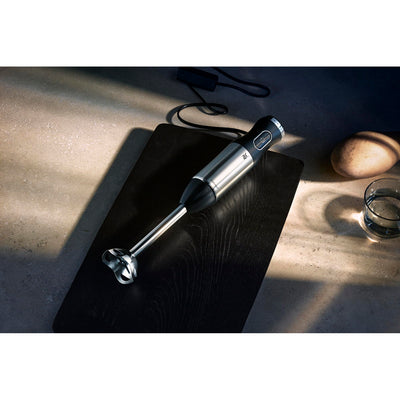 WMF Kult X Edition Stabmixer, Zauberstab 600 W, Pürierstab Edelstahl mit variabler Geschwindigkeitseinstellung, Purierstab Edelstahl matt