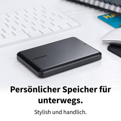 Toshiba Canvio Partner 2TB Portable 2.5'' Externe Festplatte, USB 3.2, Mac & Windows kompatibel. Xbox, PS4, PS5