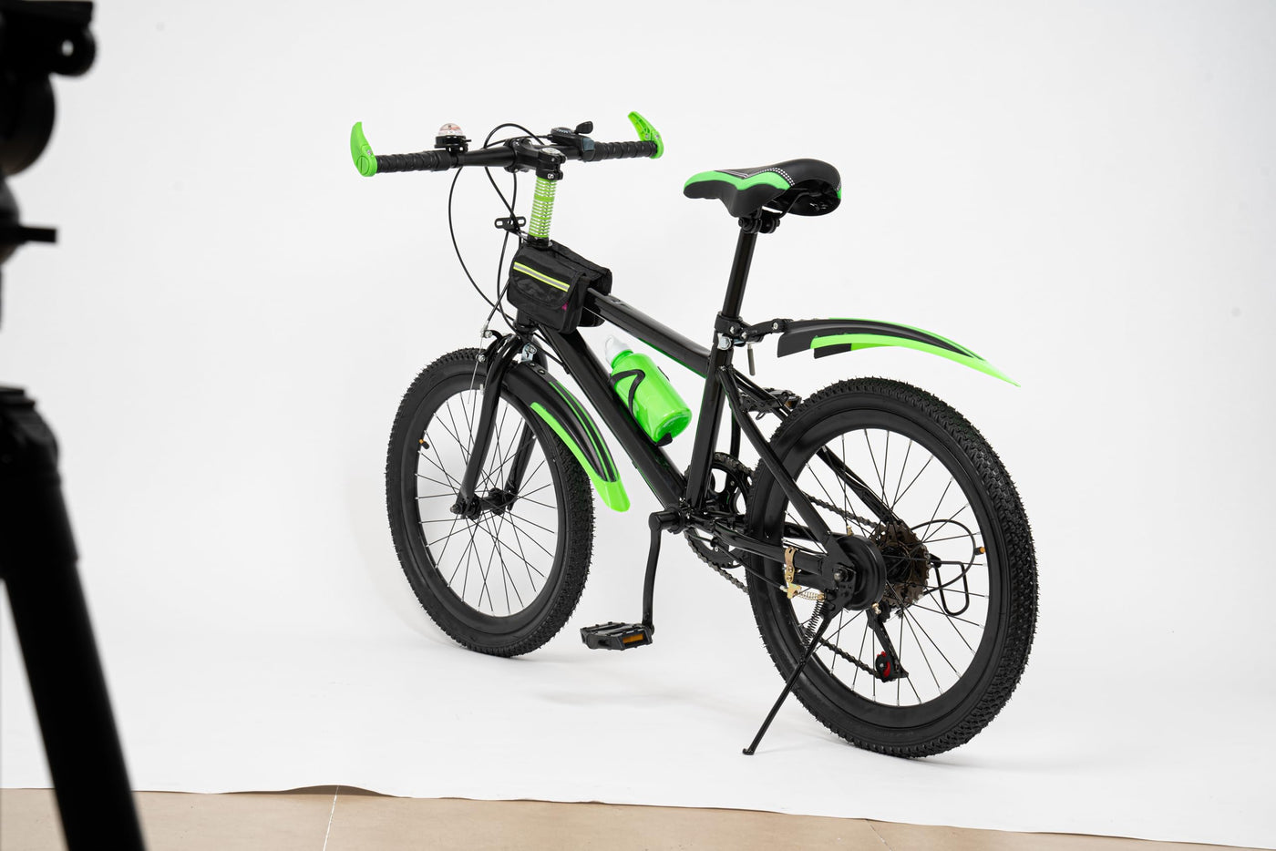 Hurrylying 20 Zoll Premium Mountainbike Kinder Mountainbike Gewicht 85 kg mit Glashalter und Getriebe Geeignet auf der Straße und auf den Bergen Grün