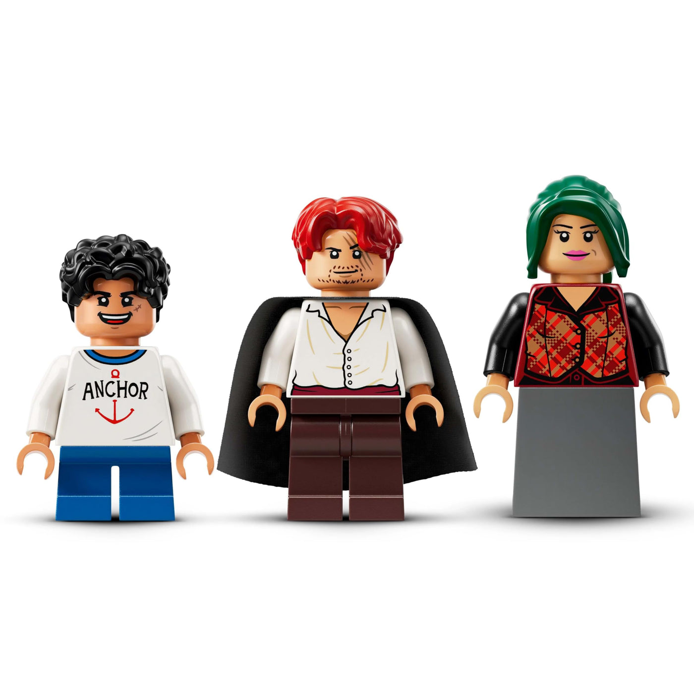 LEGO ONE Piece Windmühlendorf-Hütte - Spielzeug mit Boot, Jungen Ruffy, Shanks & Makino Minifiguren sowie Zubehör - inkl. Steckbrief - Anime-Geschenk für Jungen, Mädchen & Fans ab 8 Jahren - 75636