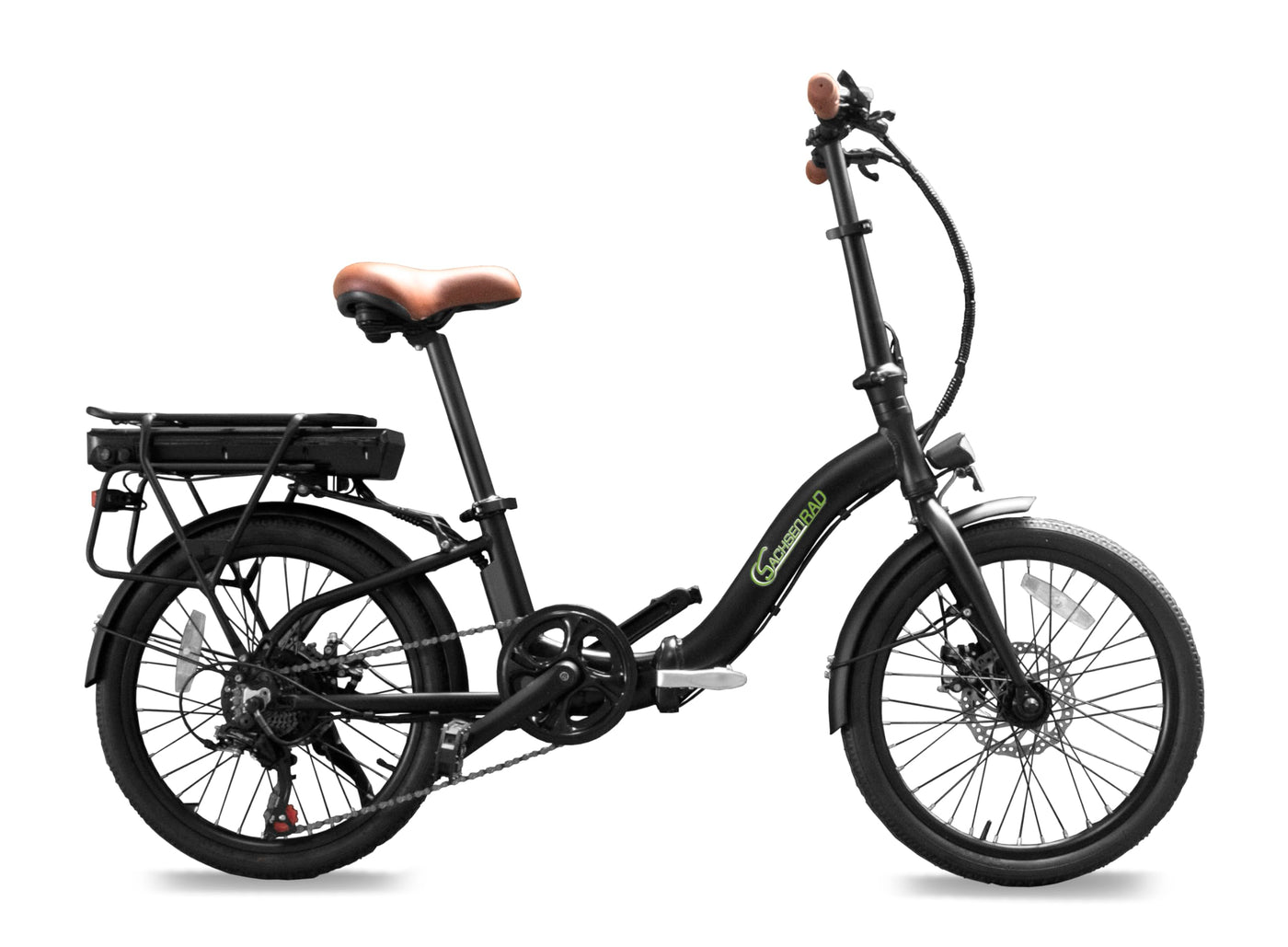 SachsenRAD E-Folding Bike F2 Farmers 20 Zoll elektrisches Fahrrad Faltbar, 470 Wh Akku bis 130 km Distanz,Damen Herren Elektrofahrrad Ebike mit StVZO-Zulassung
