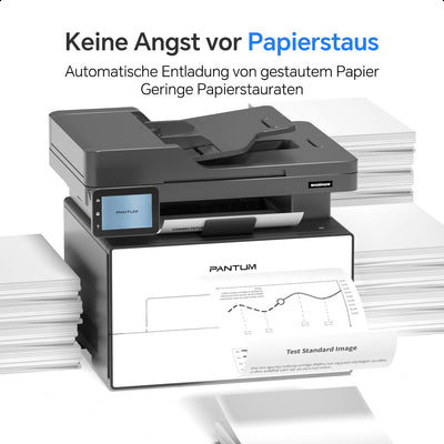 PANTUM BM4309ADW Multifunktionsdrucker Laserdrucker Schwarz Weiss, Automatischer Duplexdruck, Drucker Scanner Kopierer mit ADF, WLAN/LAN/USB, 3,5-Zoll-Touchscreen, 30ppm