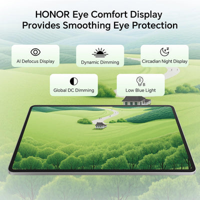 HONOR Pad 10 Tablet 8+256GB, 12,1-Zoll 120Hz 2,5K Dispaly, Snapdragon 7 Gen 3, 10100mAh Akku, Sechs Lautsprecher, Android 15, Wi-Fi-Tablets, Grau