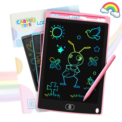 LCD Schreibtafel für Kinder, 8.5 Zoll LCD Writing Tablet,elektronische Maltafel Zaubertafel,Kinder Zeichentafeln,Bildschirm Schreibtablett,Pädagogisches Spielzeug ab 2-8 Jahre Mädchen Jungen Rosa