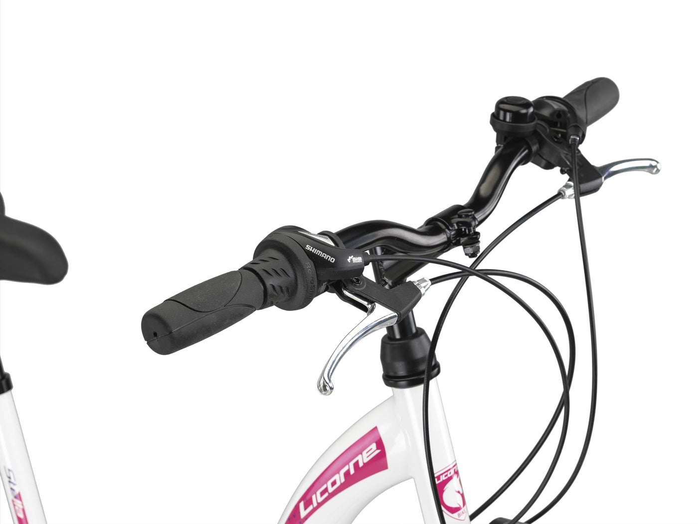 Licorne Bike Stella Premium City Bike in 24,26 und 28 Zoll - Fahrrad für Mädchen, Jungen, Herren und Damen - 21 Gang-Schaltung - Hollandfahrrad Citybike (Weiss, 24.00)