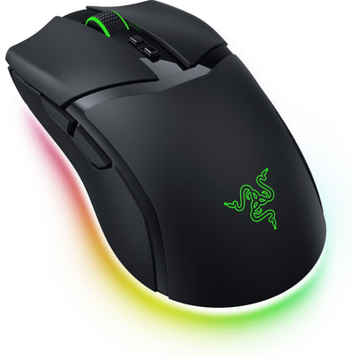 Razer Cobra Pro - Individuell anpassbare kabellose Gaming-Maus Chroma RGB (10 Anpassbare Tasten, Chroma-Beleuchtung mit 11 Zonen, Optischer Focus Pro Sensor mit 30K) Schwarz