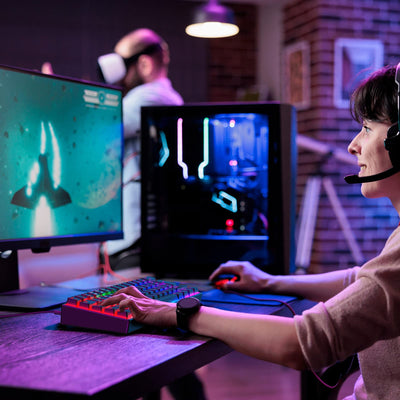 TECURS Mechanische Gaming Tastatur, Mechanische Tastatur 60 Prozent QWERTZ Rote Schalter für PC Gamer und Arbeits, 61 Tasten Kabelgebundene Tastatur für PC Windows/PS5/PS4, Schwarz
