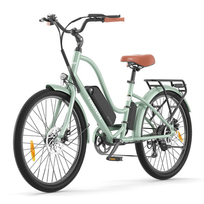 Touroll B2 26 Zoll City E-Bike mit 250W 50N.M Motor und 36V 561.6Wh Abnehmbarem Akku Pedelec Cityräder Elektrofahrrad, 25KM/H, Reichweite 100km, Ebikes für Erwachsene Herren und Damen Stadtpendler