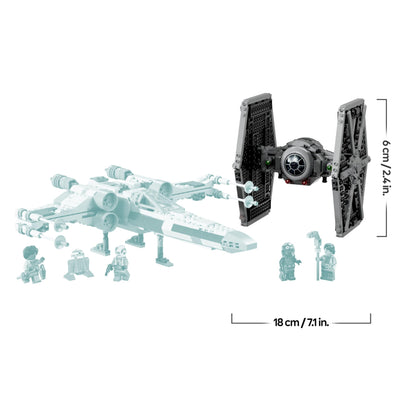 LEGO Star Wars 75393 Mashup aus TIE Fighter & X-Wing– Spielzeug mit 2 Raumschiffen, 4 Minifiguren und Droidenfigur, kreatives Geschenk für Jungs ab 9 Jahren und Fans