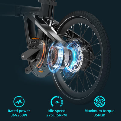 ADO E-Bike Air Carbon Elektrofahrrad, 2*Elektrofahrrad,ebike Damen/ebike Herren,Bike,klapprad Riemenantrieb 14,5Kg IPS LCD Display, GPS,ADO APP,250W (Weiß+Schwarz)