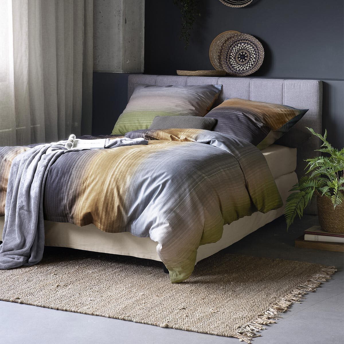 Irisette Edel-Feinbiber Bettwäsche Koala 8489 Multi 1 Bettbezug 135 x 200 cm + 1 Kissenbezug 80 x 80 cm