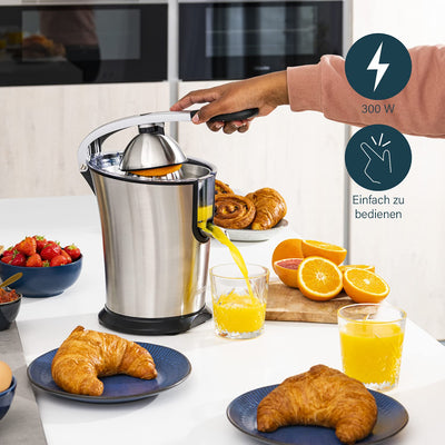 Princess Master Juicer Pro – Edelstahl Presskegel – Rostfreier Edelstahl – 201860 – Silber