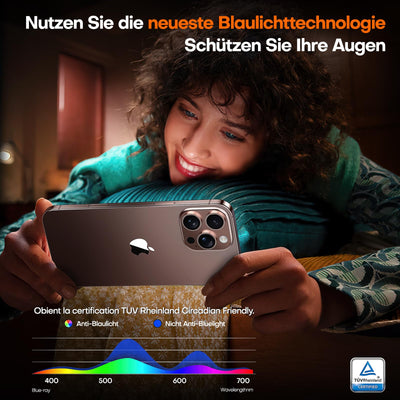 TOCOL für iPhone 16 Pro für Panzerglas, Full Screen Stoßfest Schutzglas Auto-Installation 9H Härte folie Kratzfest Anti-Fingerabdruck Anti-Öl Anti-Bläschen Schutzfolie für iPhone 16 Pro, 2 Stück