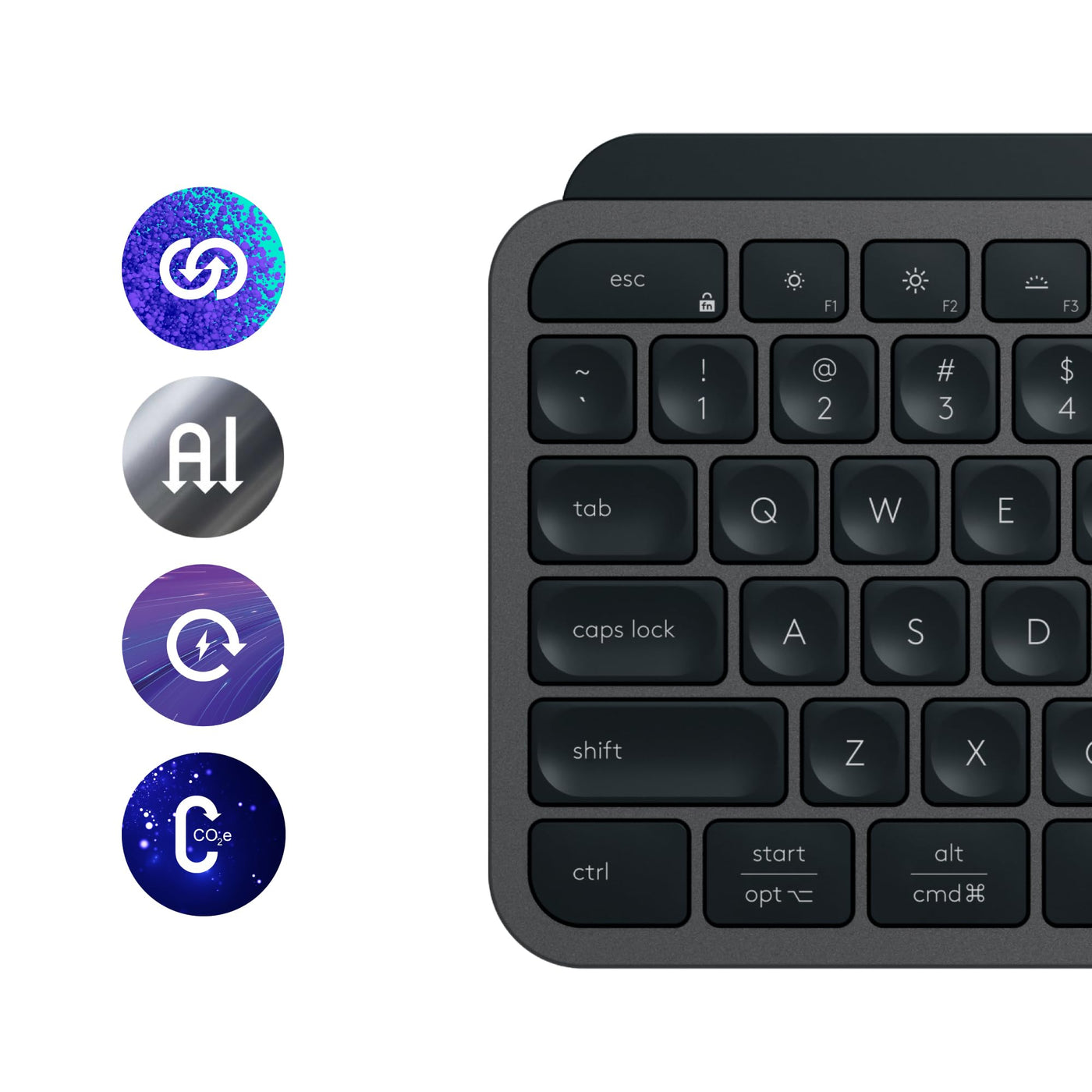 Logitech MX Keys S - Graphit, US QWERTY-Layout