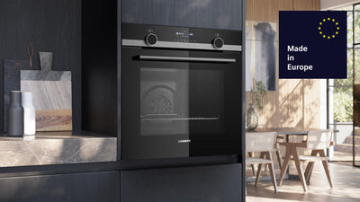 Siemens HB579GBR3, iQ500, Einbau-Backofen 60 x 60 cm, Air Fry, activeClean Pyrolyse Selbstreinung, TFT-Display, 3D Heißluft, Schnellaufheizung, cookControl40 Automatikprogramme, softMove, Edelstahl