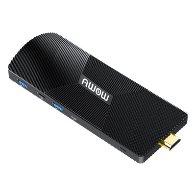 AWOW Mini PC Stick, Gen12 N100 Quad Core 3.40 GHz, Mini Computer Stick 8 GB DDR4 256 GB ROM, Wi-11 Pro mit Unterstützung für HDMI 2.0 und Mini DP 1.2 Dual 4K@60Hz, Gigabit Ethernet Port