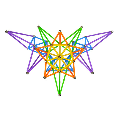 Funifinds 220 Stück Magnetische Stöcke Blöcke, Magnet Bildungsspielzeug Sticks Magnetische Bausteine Stapeln Spielzeug STEM Set, Nicht giftiges Gebäude Spielzeug 3D Puzzle mit Aufbewahrungstasche