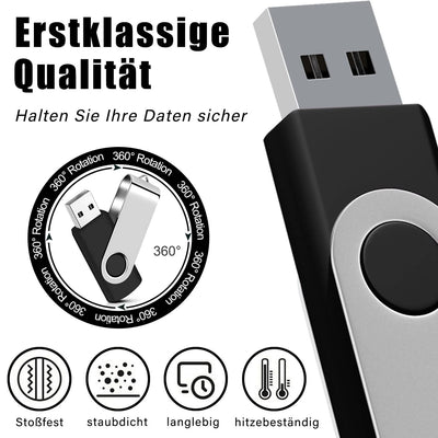 USB Sticks 2GB 100 Stück Speicherstick USB 2.0 Data Datenspeicher Transmemory Memory Stick Mehrfarbig (2GB, Mehrfarbig-100)