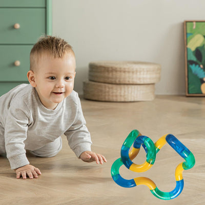 5 Stück Fidget Toys Autism Fingers Tangle Fidget Twister Fidgets Toy Stimming Sensory Stressabbau Erwachsene Anti Stress Spielzeug Kinder Skills Panikattacken für Erwachsene und Kleinkinder