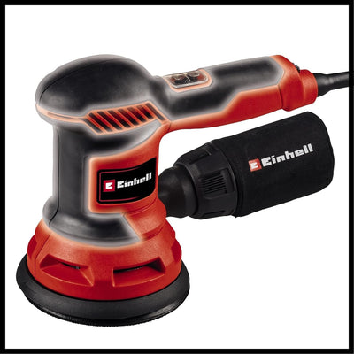 Einhell Exzenterschleifer TC-RS 425 E (425 W, Schleifteller Ø 125 mm, max. Schwingzahl 26.000 min-1, Schwingkreis 2,5 mm, inkl. Schleifpapier je 1x P60, P80, P120)