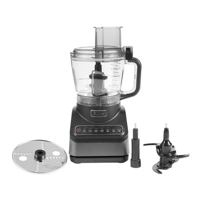 Ninja Küchenmaschine mit 4 Programmen; Hacken, Pürieren, Schneiden, Mischen & 3 manuellen Geschwindigkeiten, 2,1L Schüssel, Hack-, Schneide- & Teigmesser, 850W, spülmaschinenfest, Schwarz BN650EU