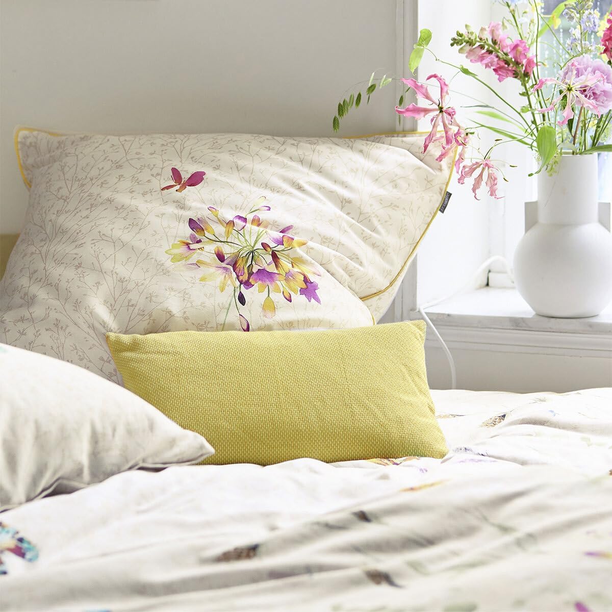 Irisette Mako-Satin Bettwäsche Glamour Ludvika Multi 1 Bettbezug 155 x 220 cm + 1 Kissenbezug 80 x 80 cm