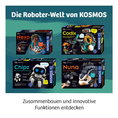 Kosmos 620646 Codix - Dein Mechanischer Coding Roboter, Spielerisch Programmieren Lernen, Roboter-Spielzeug, Experimentierkasten Für Kinder Ab 8-12 Jahre